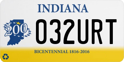 IN license plate 032URT