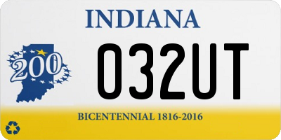 IN license plate 032UT