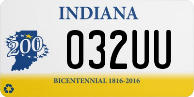 IN license plate 032UU