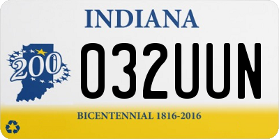 IN license plate 032UUN