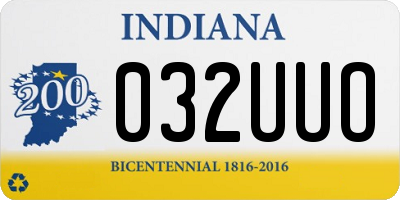 IN license plate 032UUO
