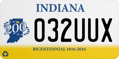 IN license plate 032UUX