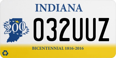 IN license plate 032UUZ