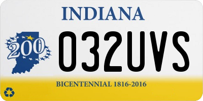 IN license plate 032UVS