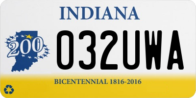 IN license plate 032UWA
