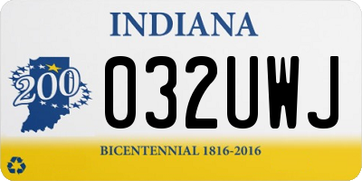 IN license plate 032UWJ