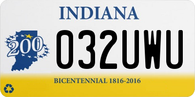 IN license plate 032UWU