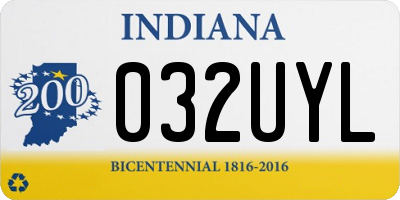 IN license plate 032UYL