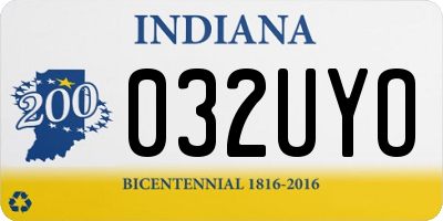 IN license plate 032UYO