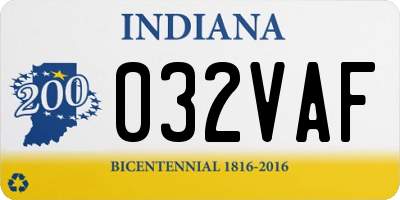 IN license plate 032VAF