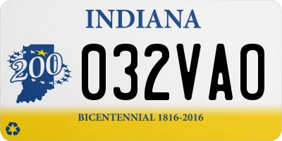 IN license plate 032VAO