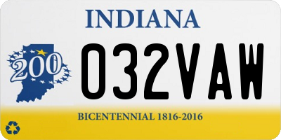 IN license plate 032VAW