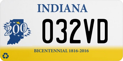 IN license plate 032VD