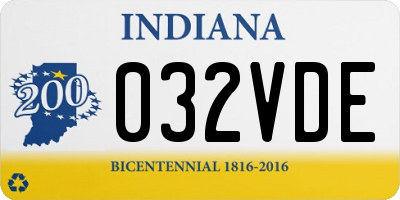 IN license plate 032VDE