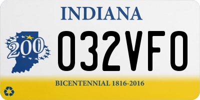 IN license plate 032VFO