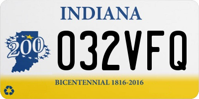 IN license plate 032VFQ