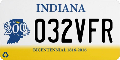 IN license plate 032VFR
