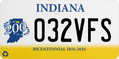 IN license plate 032VFS