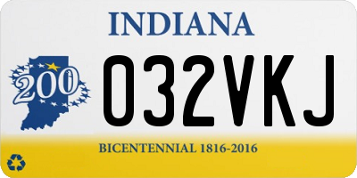 IN license plate 032VKJ