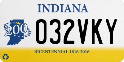 IN license plate 032VKY