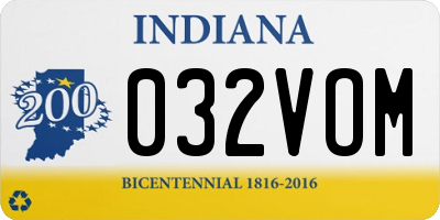 IN license plate 032VOM