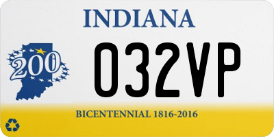 IN license plate 032VP