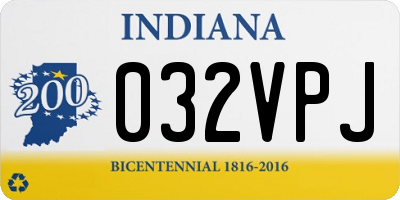 IN license plate 032VPJ