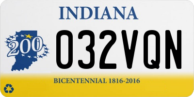 IN license plate 032VQN