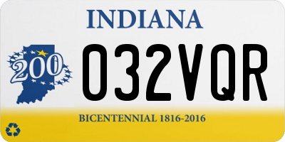 IN license plate 032VQR