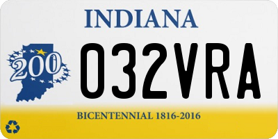 IN license plate 032VRA