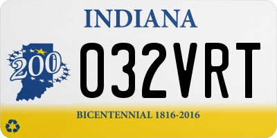IN license plate 032VRT