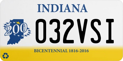 IN license plate 032VSI