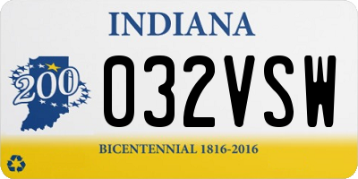 IN license plate 032VSW