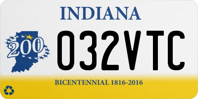IN license plate 032VTC