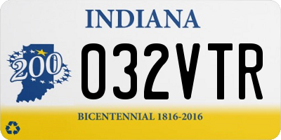IN license plate 032VTR