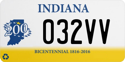 IN license plate 032VV