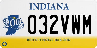 IN license plate 032VWM