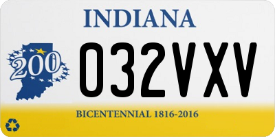 IN license plate 032VXV
