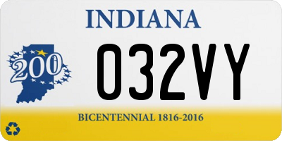 IN license plate 032VY