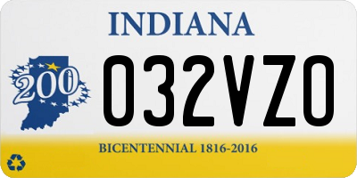IN license plate 032VZO
