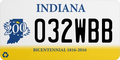 IN license plate 032WBB