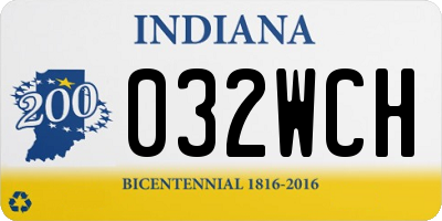 IN license plate 032WCH