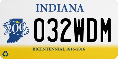 IN license plate 032WDM