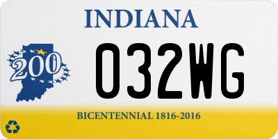 IN license plate 032WG