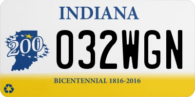IN license plate 032WGN