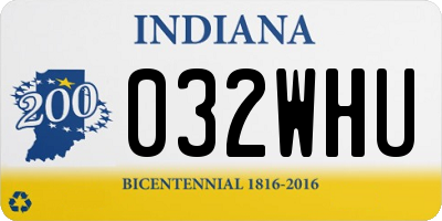 IN license plate 032WHU