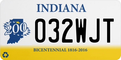 IN license plate 032WJT