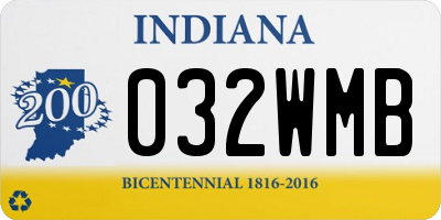 IN license plate 032WMB