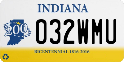 IN license plate 032WMU