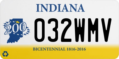 IN license plate 032WMV